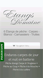 Mobile Screenshot of etangs-du-domaine.fr